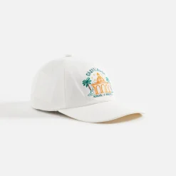 Hot Casablanca School Of Beautiful Embroidered Cap White