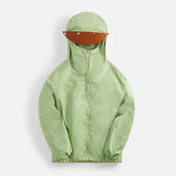 Best Sale Jil Sander Shiny Recycled Polyester Canvas Jacket Lime Green