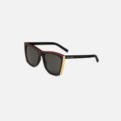 Outlet Saint Laurent Sl 539 Paloma Acetate Square Frame Black