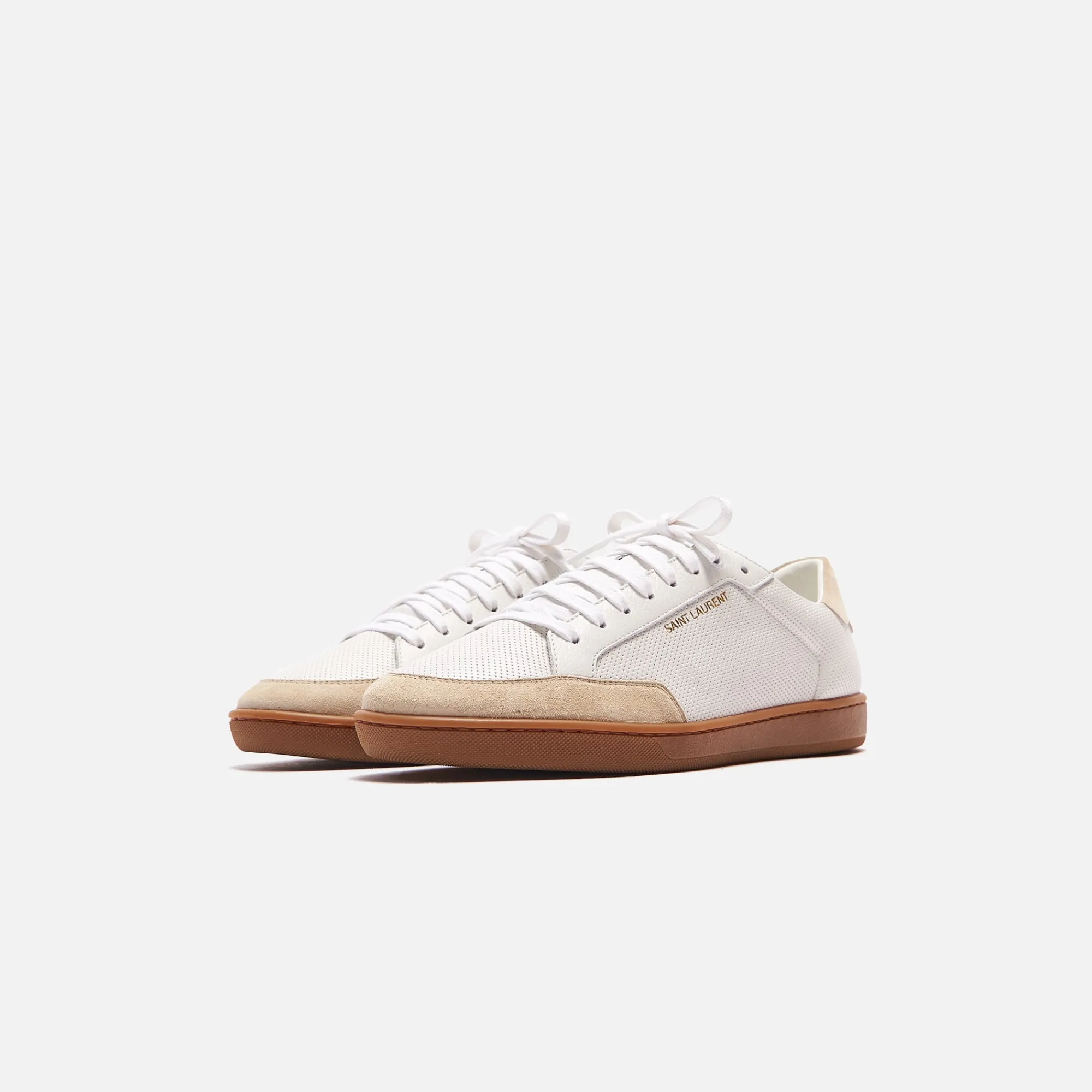 Cheap Saint Laurent Sl10 Low Top Sneaker White / Cream