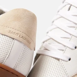 Cheap Saint Laurent Sl10 Low Top Sneaker White / Cream