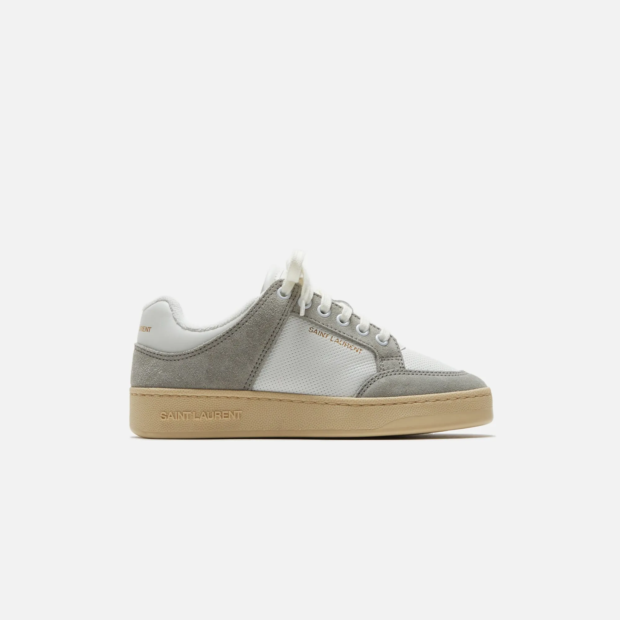 Best Sale Saint Laurent Sl61 Low Top Sneakers Blanc Optique / Paris Roof
