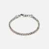 Store Emanuele Bicocchi Small Byzantine Chain Skull Bracelet Silver