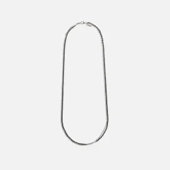 Shop Emanuele Bicocchi Small Ice Double Chain Necklace Black