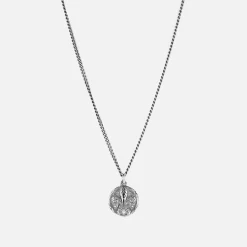 Outlet Emanuele Bicocchi Small Lily Coin Pendant Necklace Silver