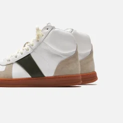 Shop Rhude Sneaker White / Beige / Green