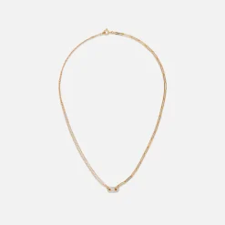 Clearance Yvonne Leon Solitaire Diamonds Link Loop Necklace