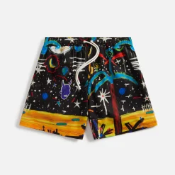 Best Sale Palm Angels Starry Night Swimshorts Black / Multicolor