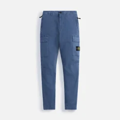 New Stone Island Stretch Broken Twill Garment Dyed Cargo Pant Dark Blue