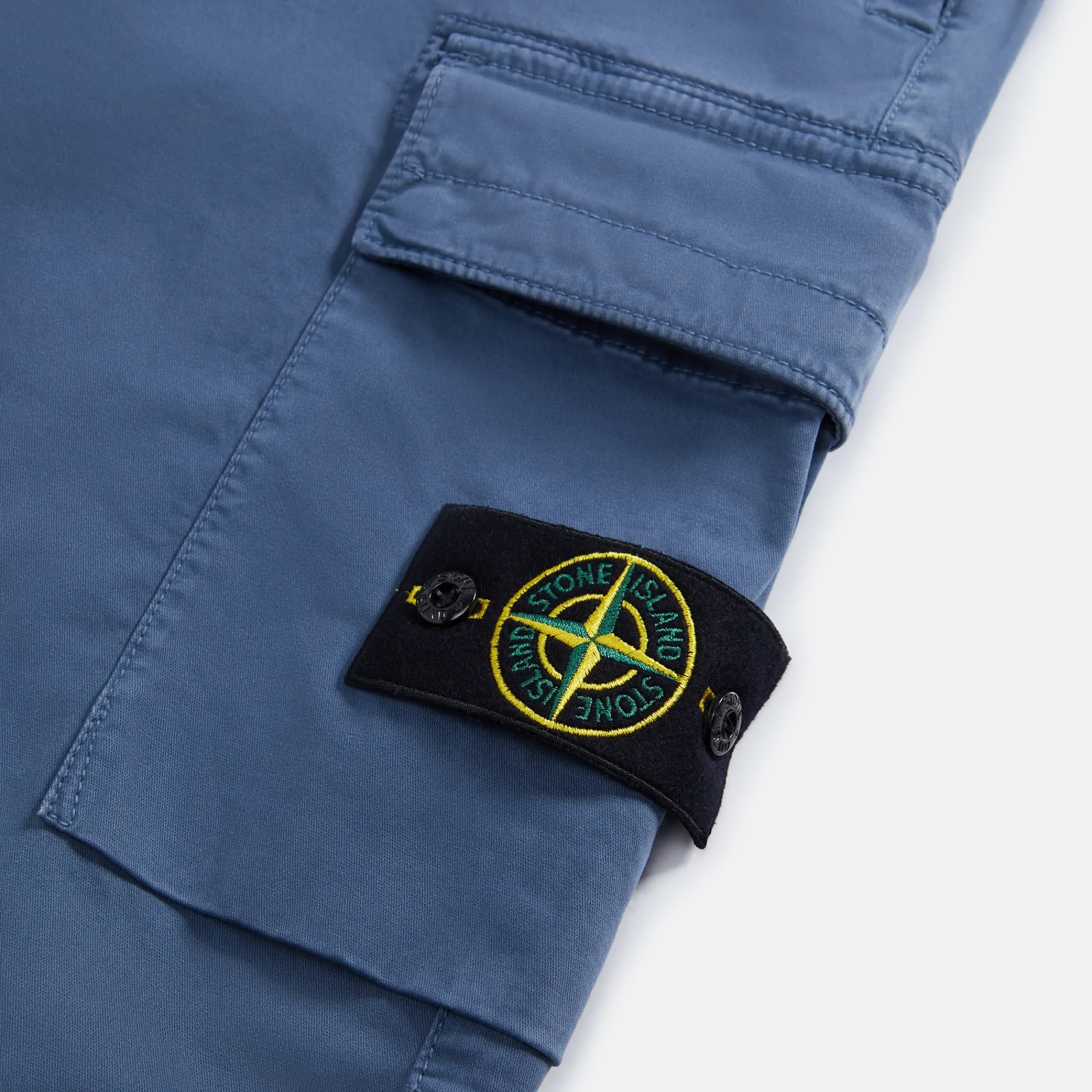 New Stone Island Stretch Broken Twill Garment Dyed Cargo Pant Dark Blue