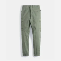 Outlet Stone Island Stretch Cotton Wool Satin Garment Dyed Cargo Pant Sage