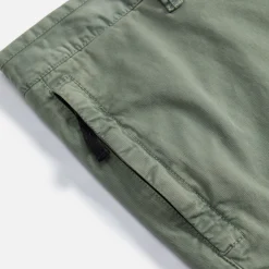 Outlet Stone Island Stretch Cotton Wool Satin Garment Dyed Cargo Pant Sage
