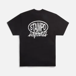 Discount Stampd Surfboards Relaxed Tee Black