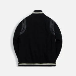 Sale Saint Laurent Teddy 2Bandes Varsity Jacket Black