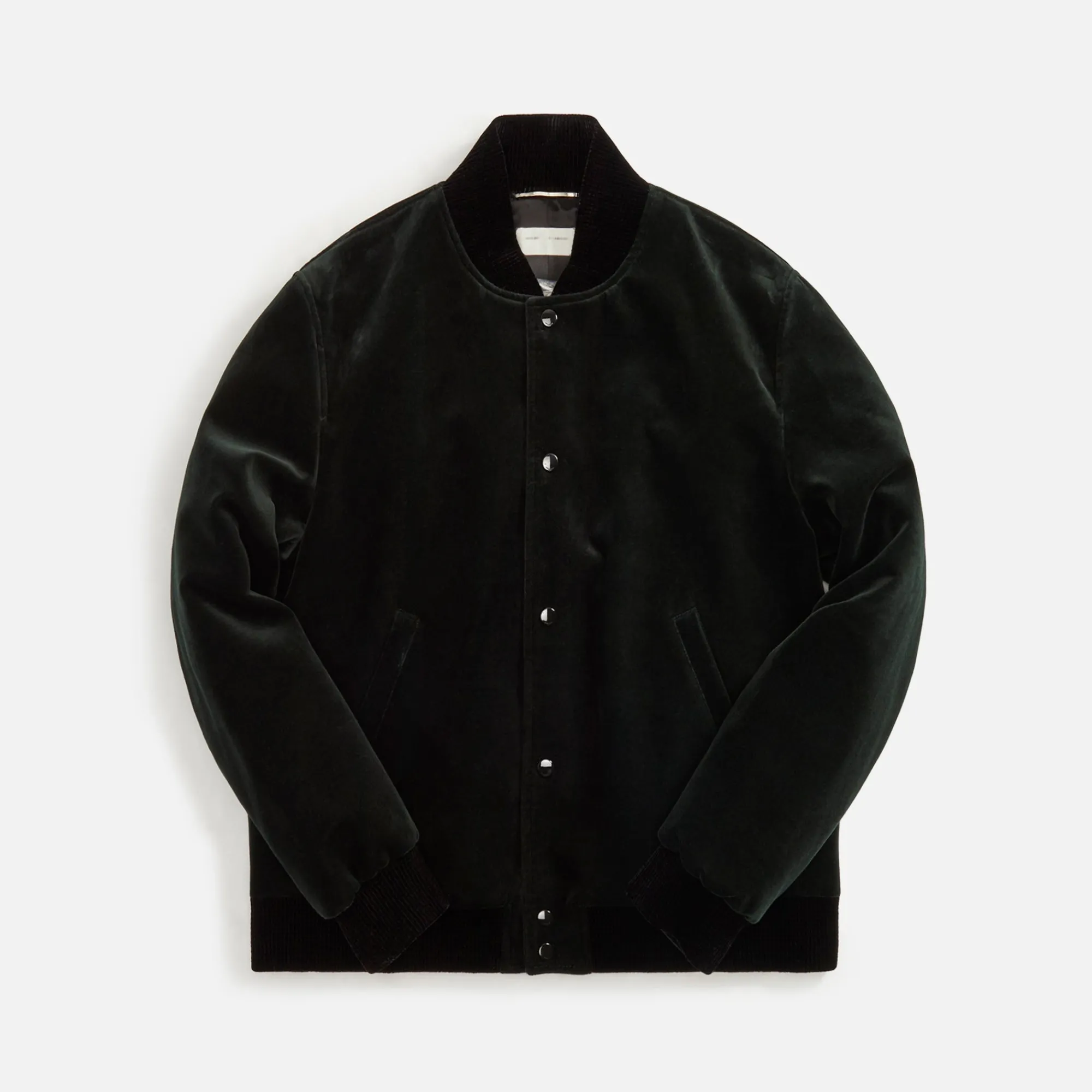 New Saint Laurent Teddy Velvet Jacket Forest Green