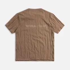 Outlet Saint Laurent Tee Taupe / Naturel