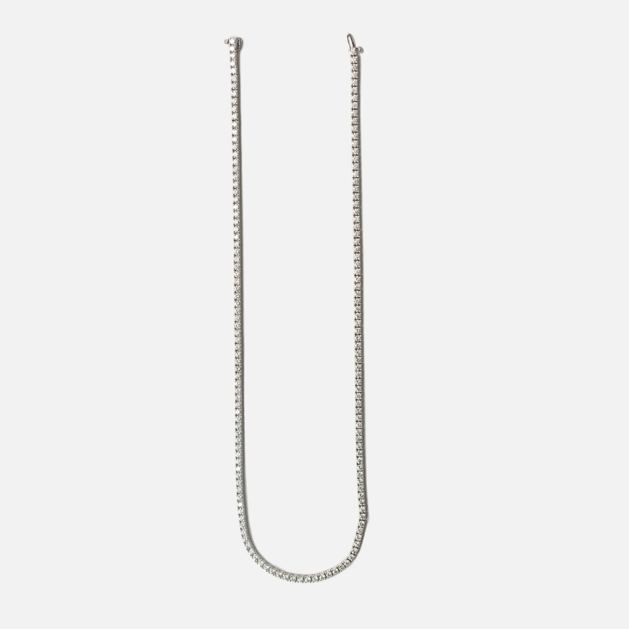 Discount Greg Yuna Tennis Chain 20" Necklace White Gold