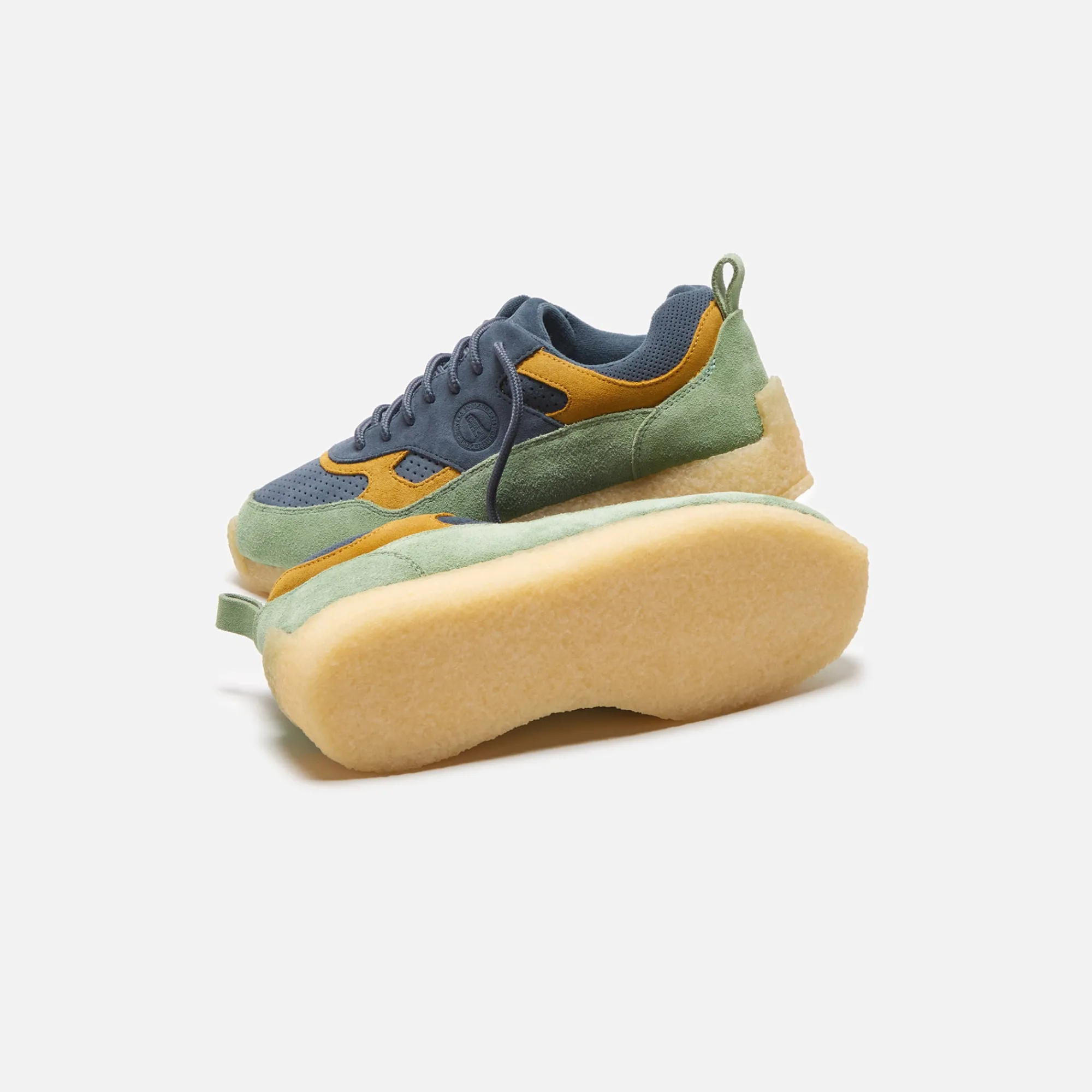 Cheap Clarks 8Th Street Lockhill Blue / Green