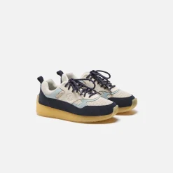 Clearance Clarks 8Th Street Lockhill Dark Blue Combi