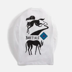 Clearance by Parra The Berry Farm Long Sleeve Tee White