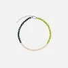Hot VEERT The Chunk Freshwater Pearl Necklace White Gold / Multi Green