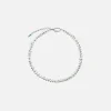 Outlet VEERT The Polka Dot Freshwater Pearl Necklace White Gold / Green
