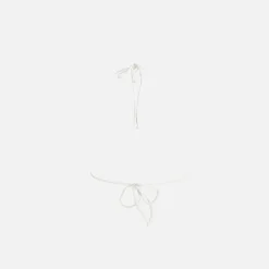 Clearance Frankies Bikinis Tia Plisse Top Optic White