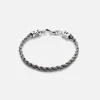 Fashion Emanuele Bicocchi Tiny Braided Bracelet Silver