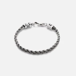 Fashion Emanuele Bicocchi Tiny Braided Bracelet Silver