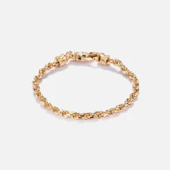Flash Sale Emanuele Bicocchi Tiny Gold French Rope Bracelet Silver