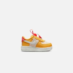 Best Sale Nike Toddler Air Force 1 Toggle Se Yellow Ochre / Pearl White / Bright Crimson / Summit White