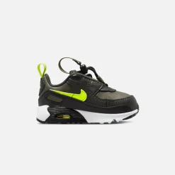 Best Sale Nike Toddler Air Max 90 Toggle Se Medium Olive / Volt / Sequoia / Black