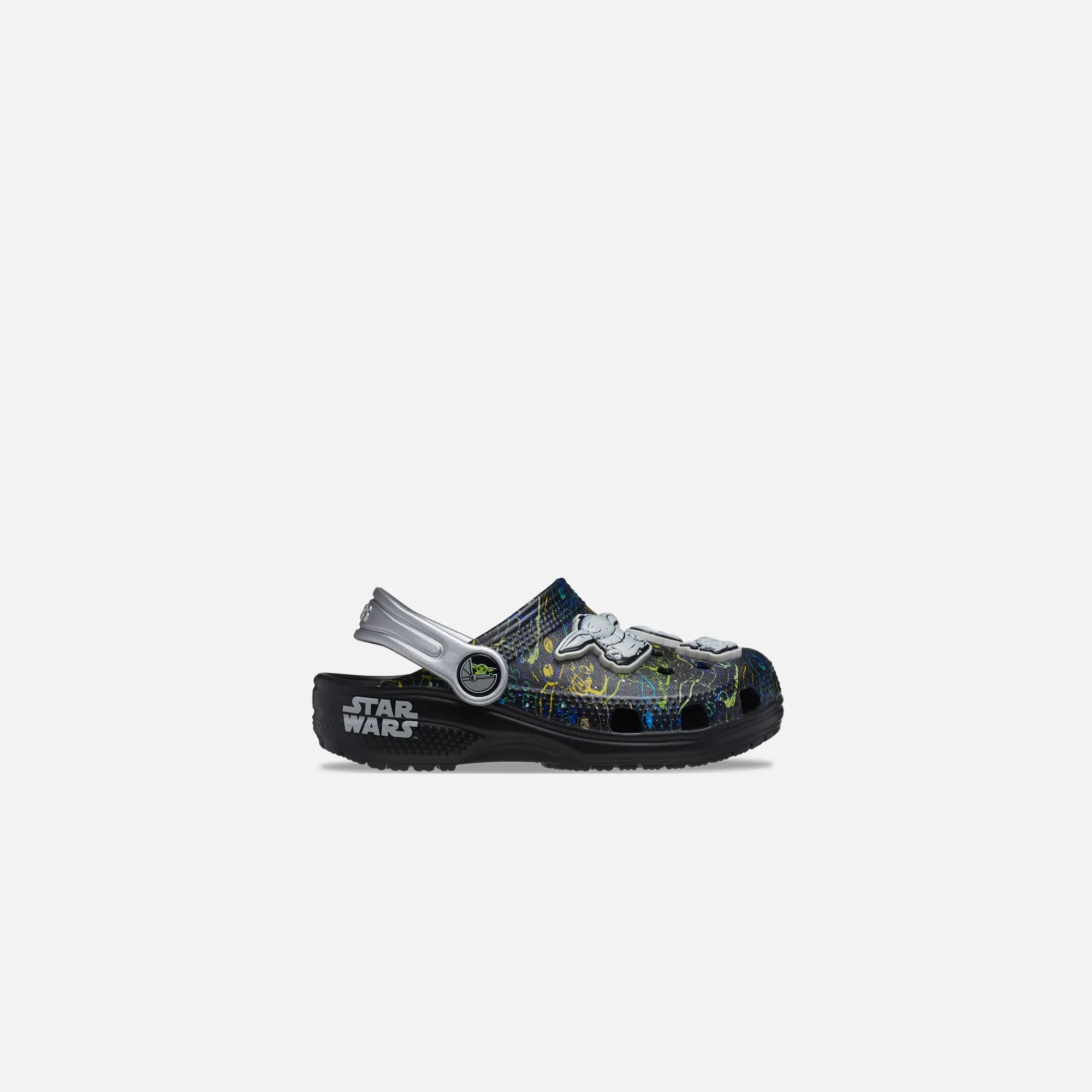 New Crocs Toddler Classic Grogu Clog Black