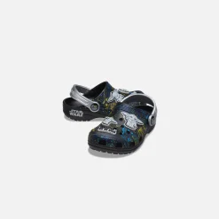 New Crocs Toddler Classic Grogu Clog Black