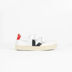 Sale Veja Toddler Esplar Small Velcro Leather Extra White / Nautico