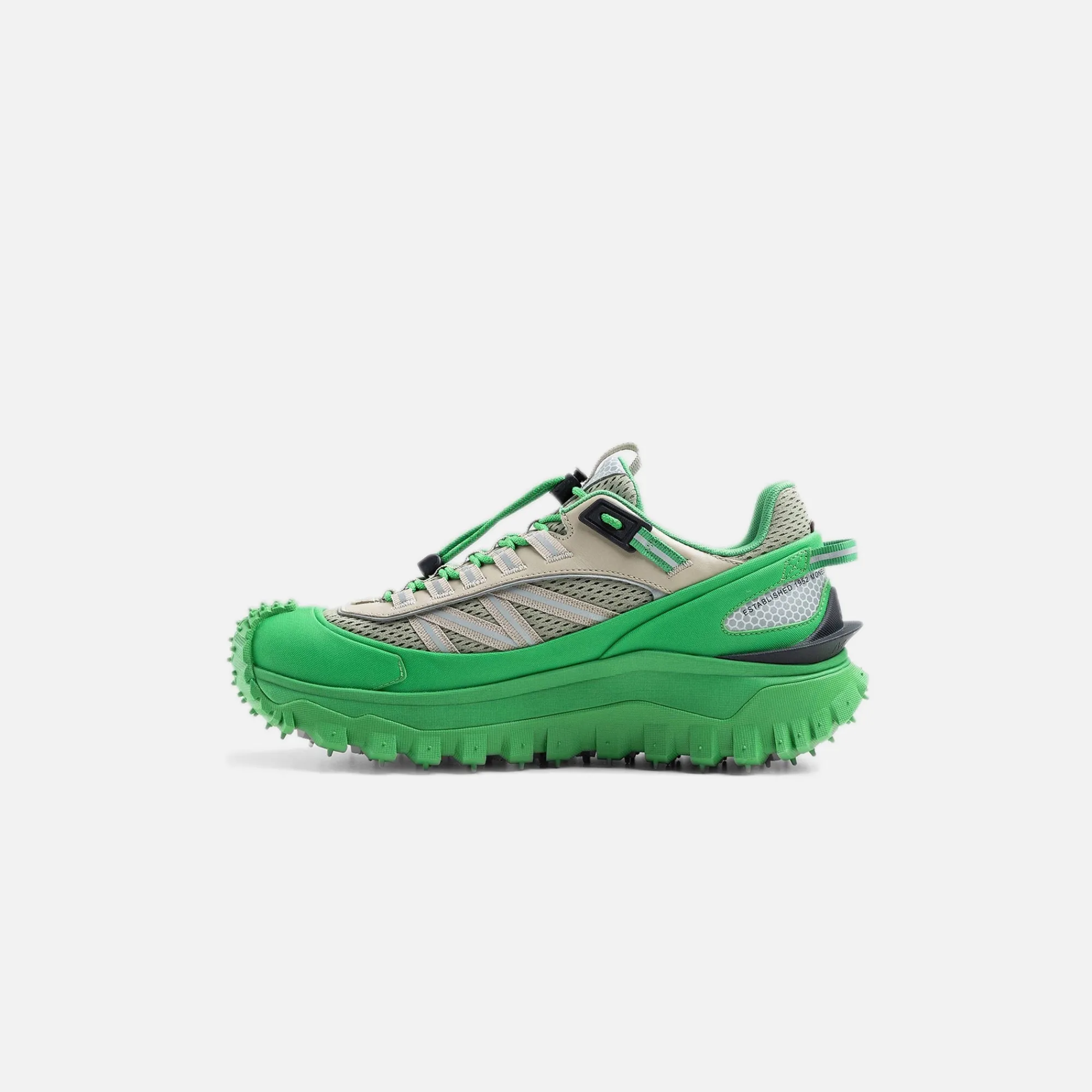 Discount Moncler Trailgrip Low Top Sneakers Green Taupe