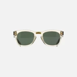 Outlet Gucci Transparent Acetate Sunglasses Gold Green