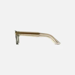 Outlet Gucci Transparent Acetate Sunglasses Gold Green