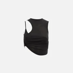 Best Sale Hyein Seo Twisted Crop Top Black