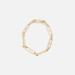 Cheap Her Children U Shape Link Bracelet 1+1 Yellow Gold