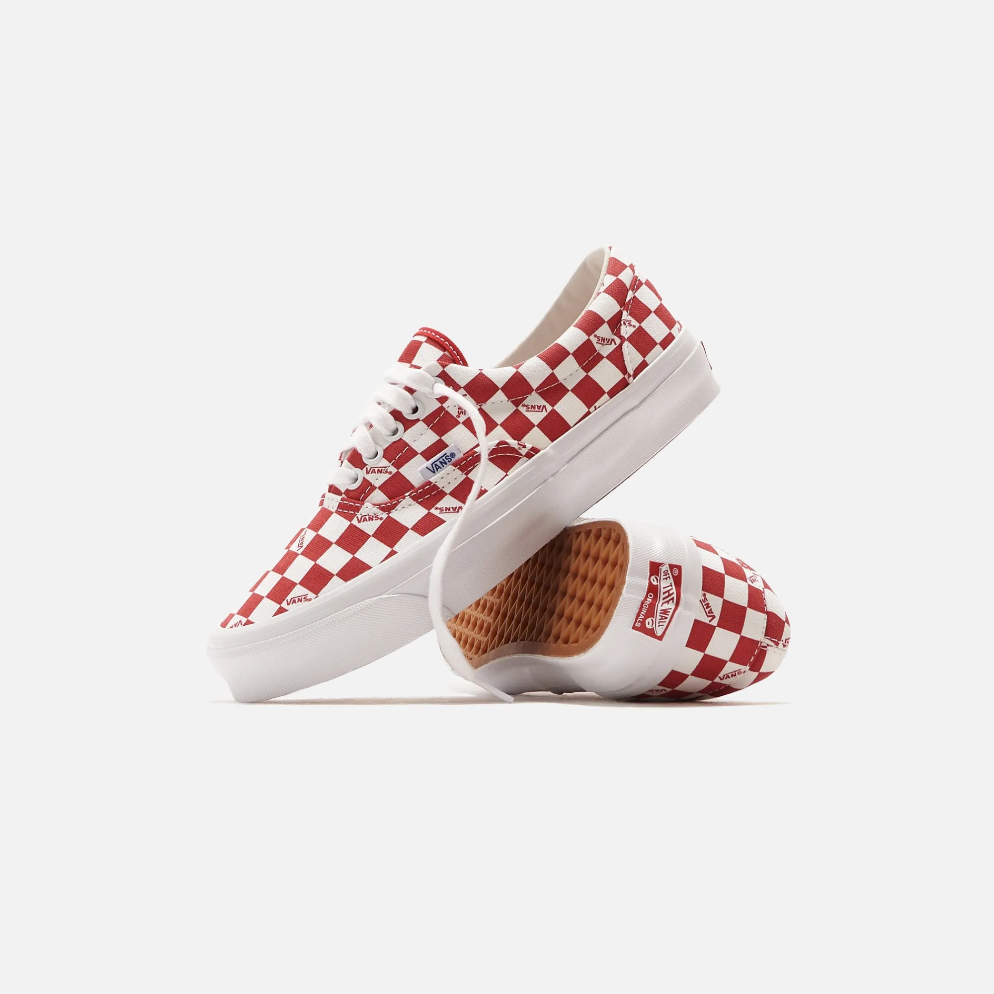 Cheap Vans Ua Og Era Lx Checkerboard / Racing Red