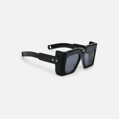 Cheap Jacques Marie Mage Ultravox Frame Jet Lens Dark Gold Hardware Black