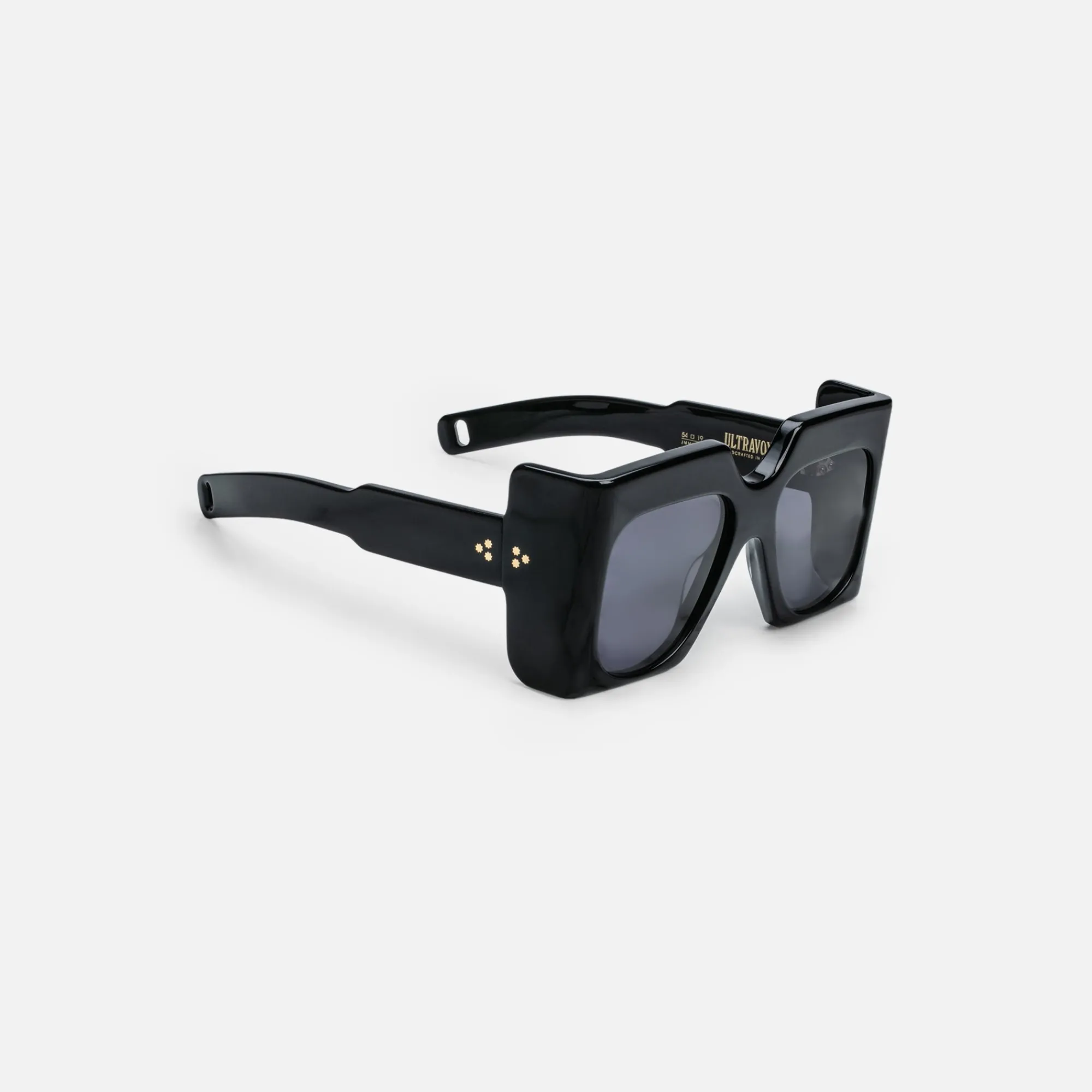 Cheap Jacques Marie Mage Ultravox Frame Jet Lens Dark Gold Hardware Black