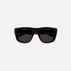 New Bottega Veneta Unapologetic Frame Shiny Brown / Grey Lens