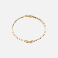 Sale Maor Unity Curb 3Mm Bangle In Yellow Gold