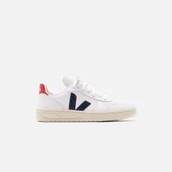 Outlet Veja V-10 White / Navy / Red