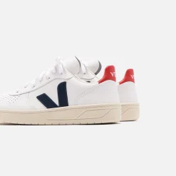 Outlet Veja V-10 White / Navy / Red