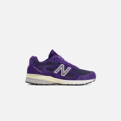 Shop New Balance 9990V4 Purple / Dark Grey / Silver