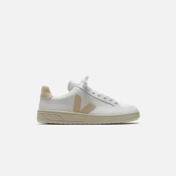 Shop Veja V-12 Leather Extra White / Sable
