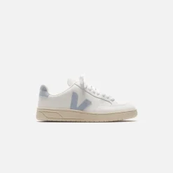 Outlet Veja V-12 Leather White Steel